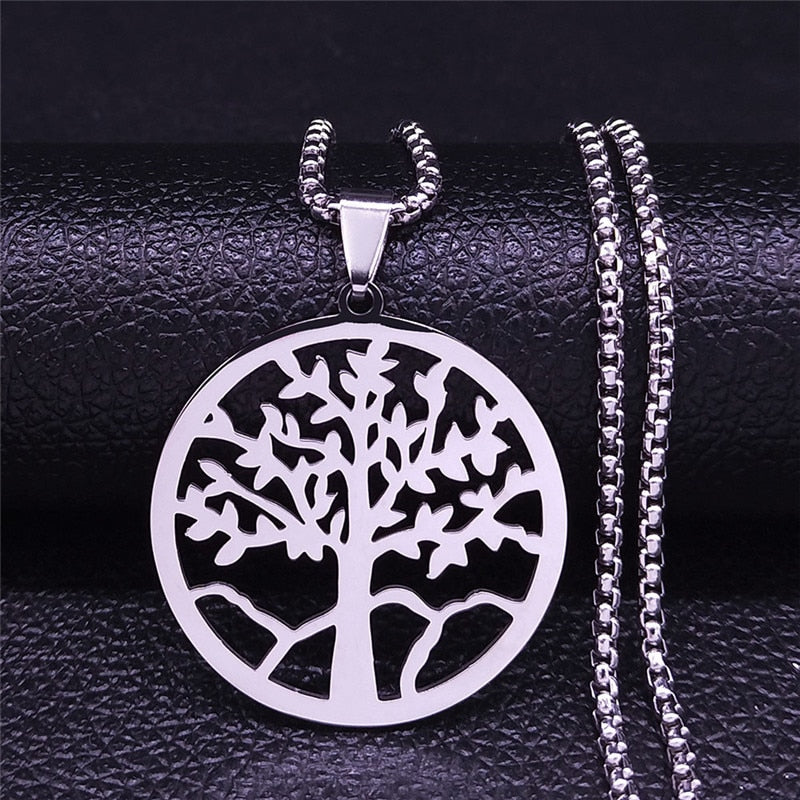 Tree of Life Stainless Steel Necklace