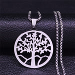 Tree of Life Stainless Steel Necklace