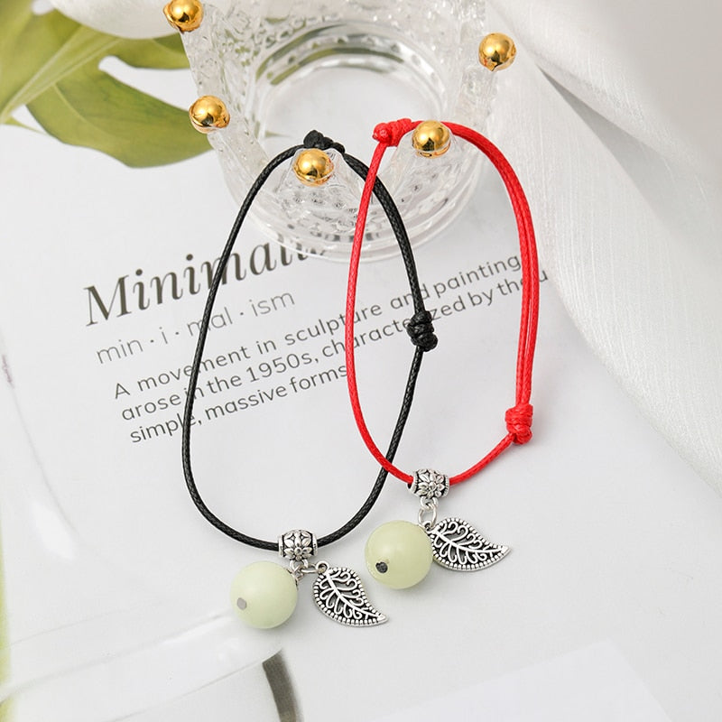 Luminous Bead Anklets Bracelets For Women