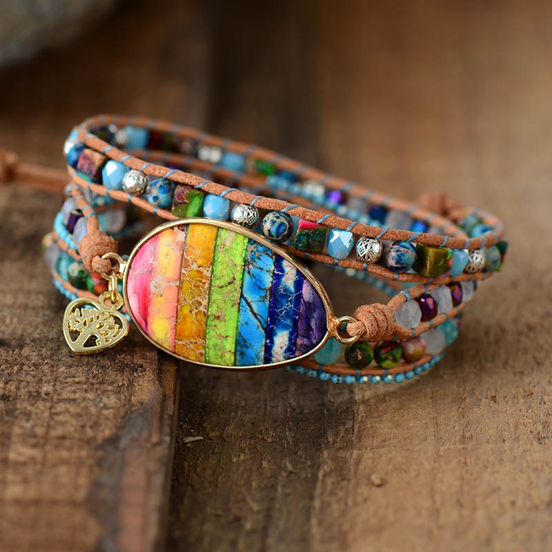 Multilayers Women Leather Wrap Bracelets