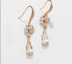 Water Drop Crystal Pendant Drop Earrings