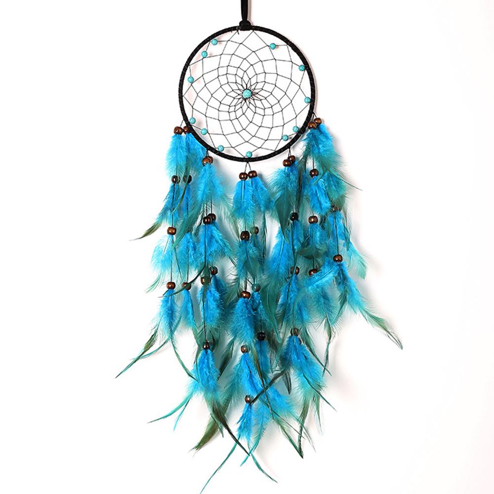 Light Blue Dreamcatcher Pendant