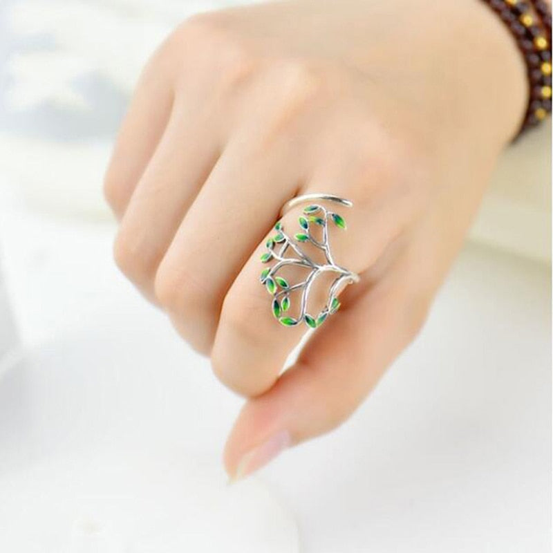 Retro Life Tree Plant Rings