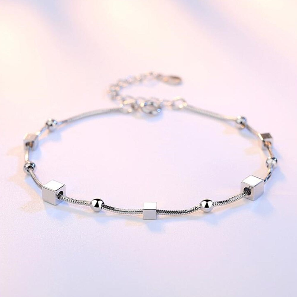 925 Stamp Sterling silver jewelry fashion woman bracelet