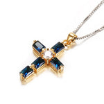 Cross Drop Statement Necklace