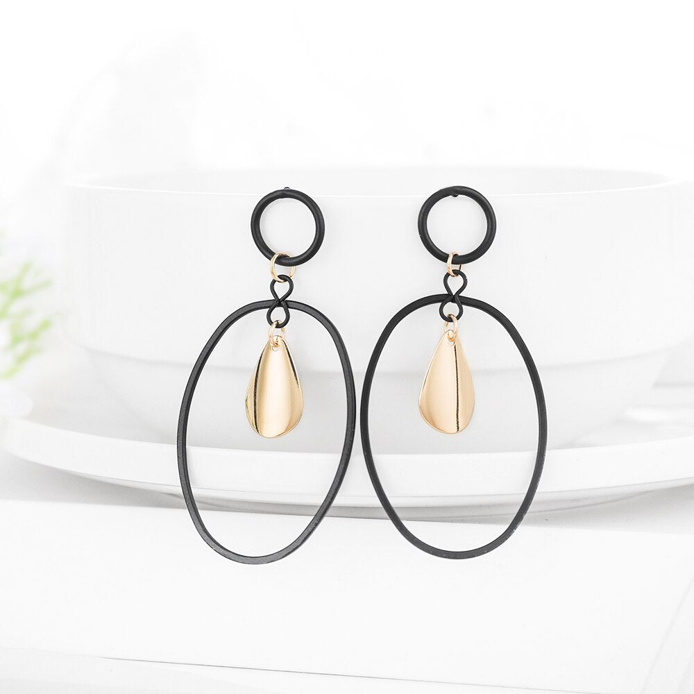 Circle Drop Earrings