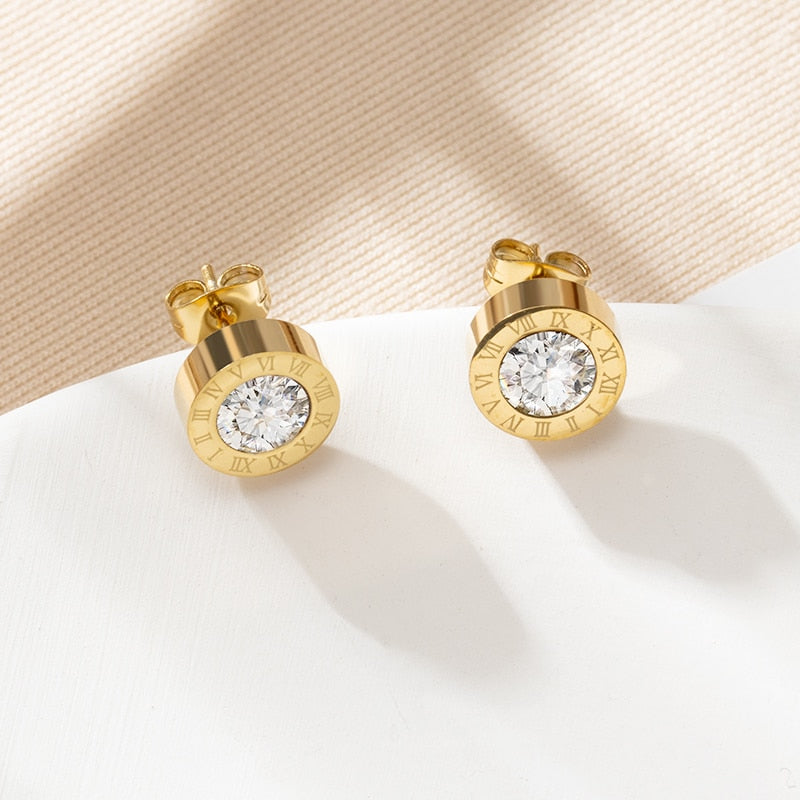 Fashion Crystal Water Drop Dangle Earrings