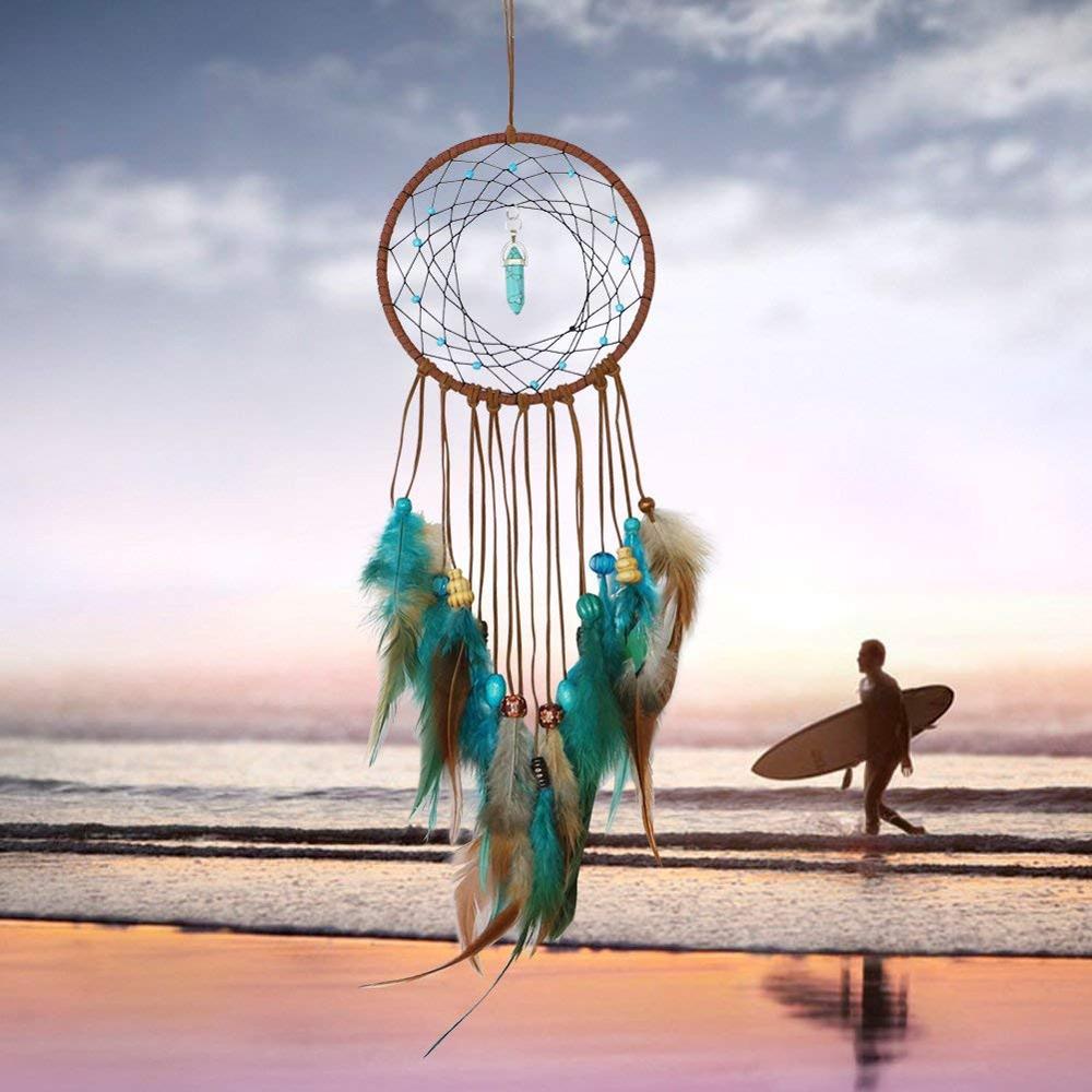 Handmade Dream Catcher Feathers Decoratio