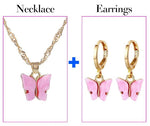 Fashion Crystal Jewelry Set Zircon Necklace Earrings Set