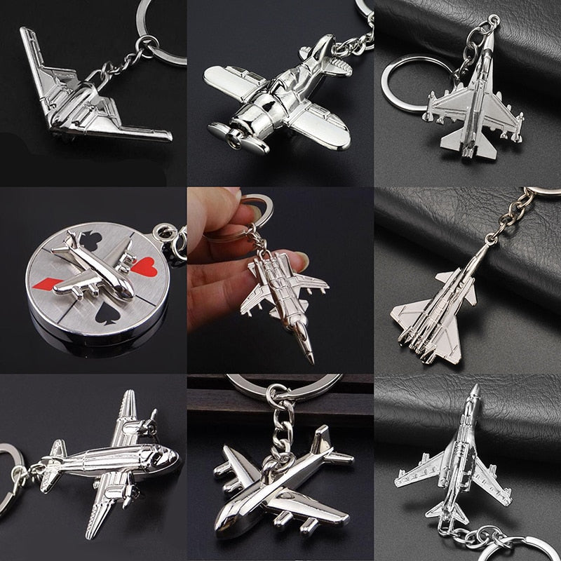 Fighter Aircraft Keychains
