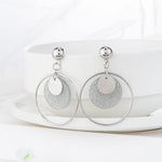 Circle Drop Earrings