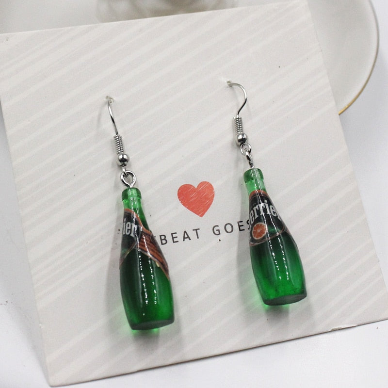 Mineral Water Bottles Earrings