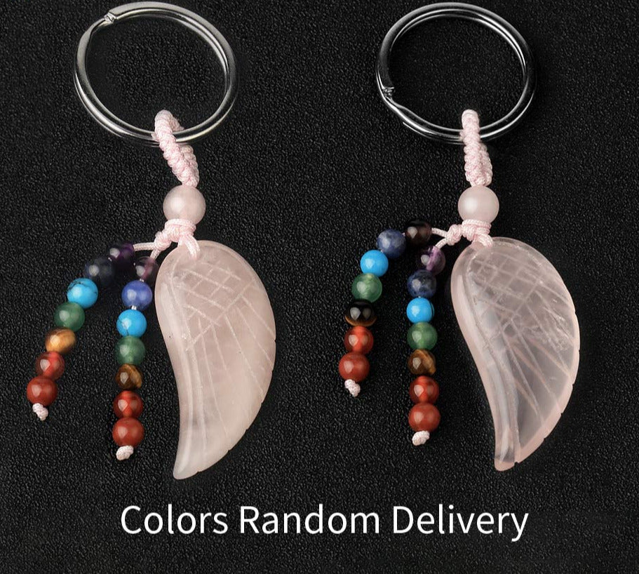 7 Chakras Natural Healing Crystal Keychain