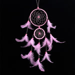 Handmade Lace Dream Catcher Feather Bead Hanging Decoration Ornament Gift Colorful Craft Dreamcatcher Heart Wind Chimes