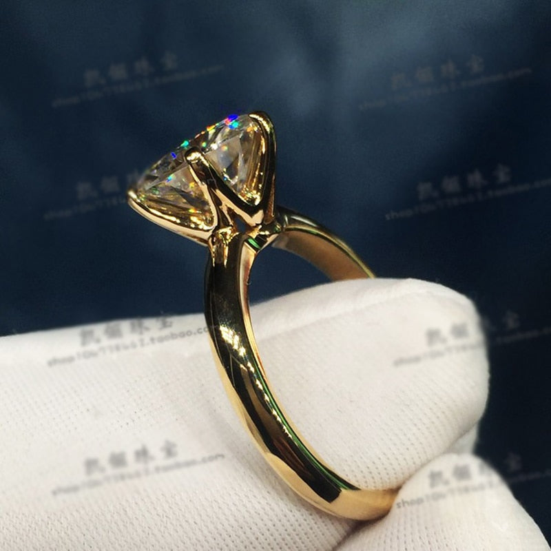 18K Yellow Gold Color Ring