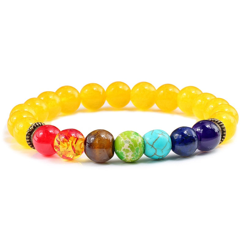 Beads Reiki Buddha Prayer Natural Stone Yoga Bracelet For Women