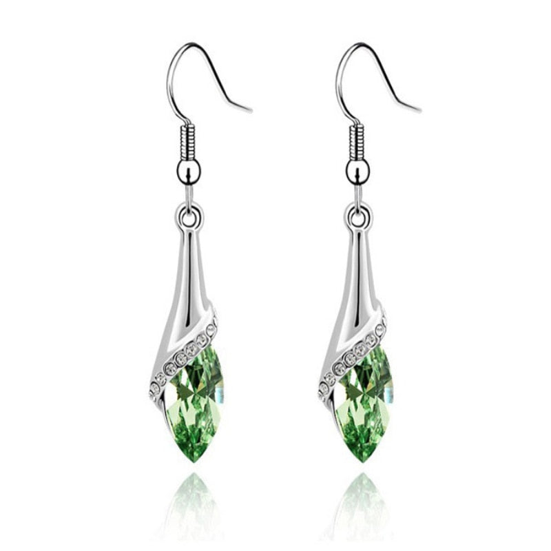 Ethnic Rhinestone Crystal Drop Earrings