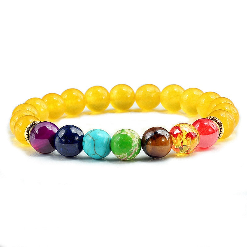 Beads Reiki Buddha Prayer Natural Stone Yoga Bracelet For Women