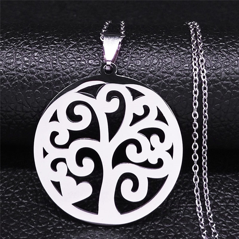 Tree of Life Stainless Steel Necklace