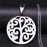 Tree of Life Stainless Steel Necklace