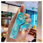 Cartoon Method Fighting Dog Keychains