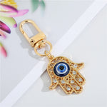 1Pcs Evil Eye Hamsa Hand  Key Ring