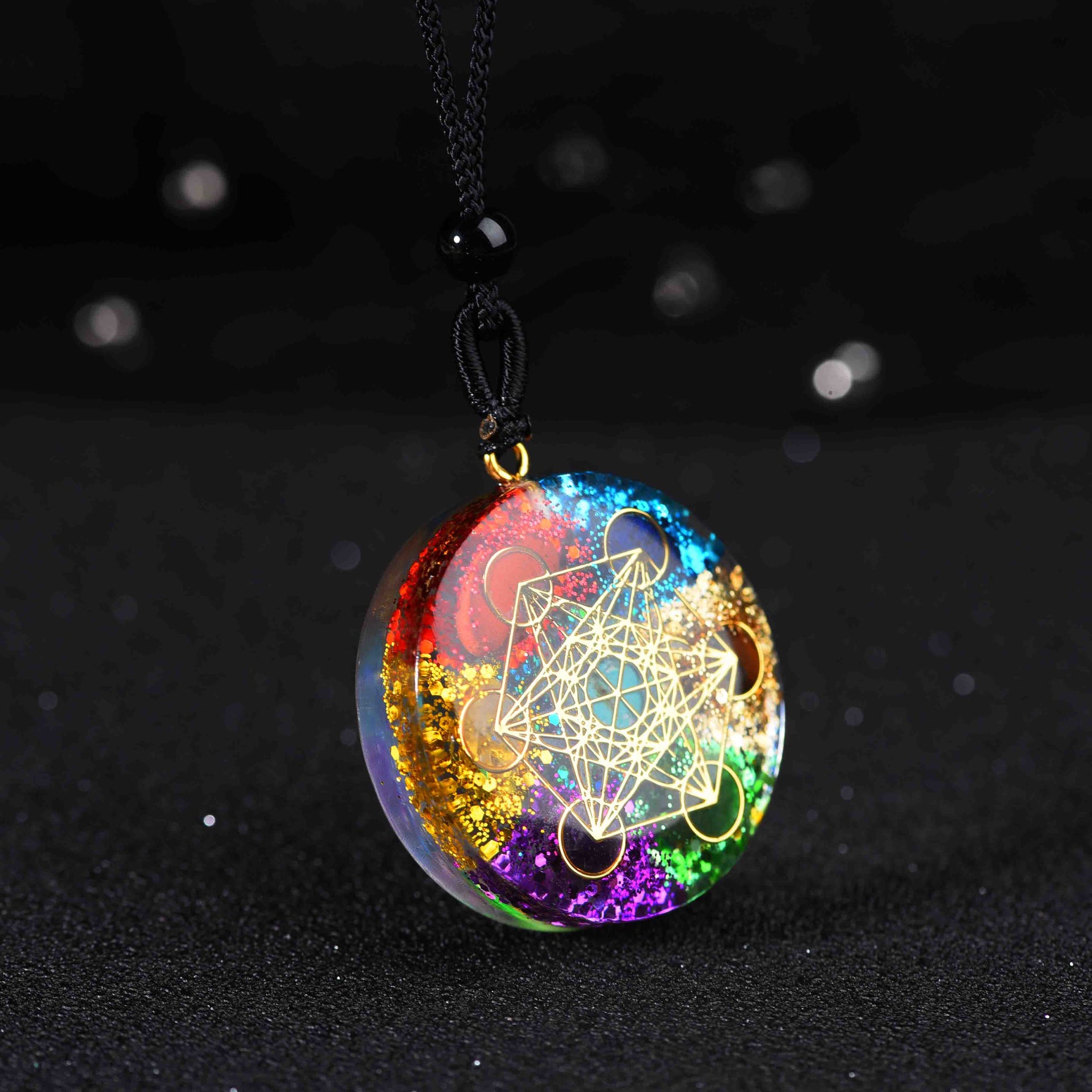 Orgonite Pendant Sri Yantra Necklace