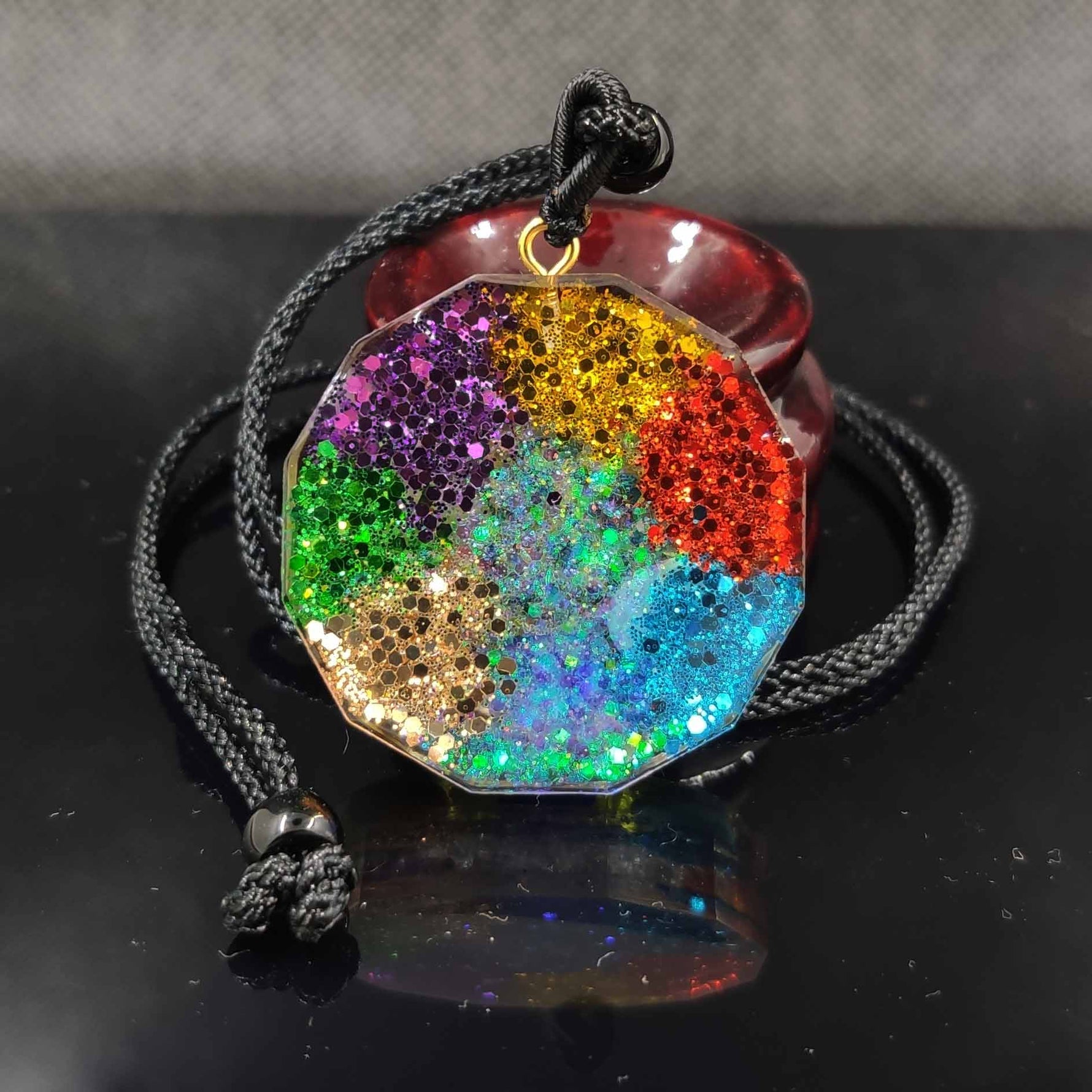 Orgonite Pendant Om Symbol Necklace