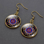 Sacred Geometry Dangle Hook Earrings