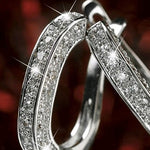 Luxury Austria Crystal  Wedding Jewelry Stud Earrings