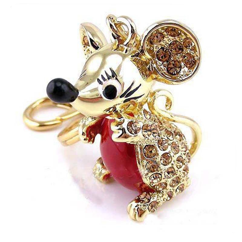 Cute Lucky 12 Zodiac Mouse Keychain