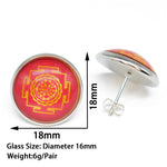 7 Chakra Reiki Photo Stud Earring