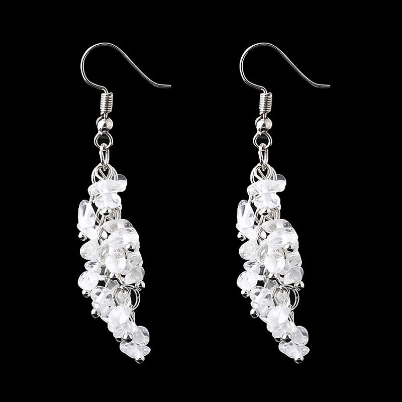 Crystal Quartz Dangle Earrings