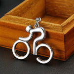 Bicycle Figure Keychain Keyring