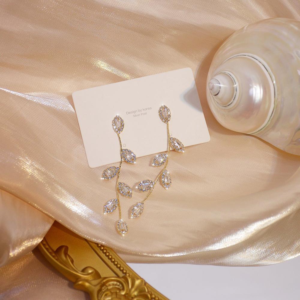 Real Gold Plated Leaves Earring