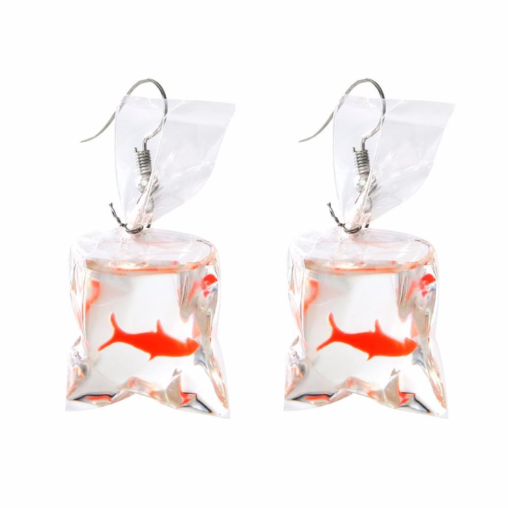 Water Bag Dangle Earrings
