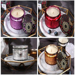 Candle Cup Color Relief Candlestick Glass Candles Jars