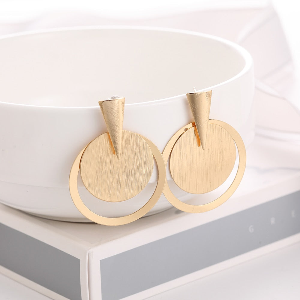 Circle Drop Earrings