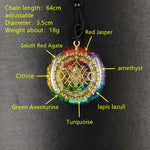 Orgonite Pendant Sri Yantra Necklace