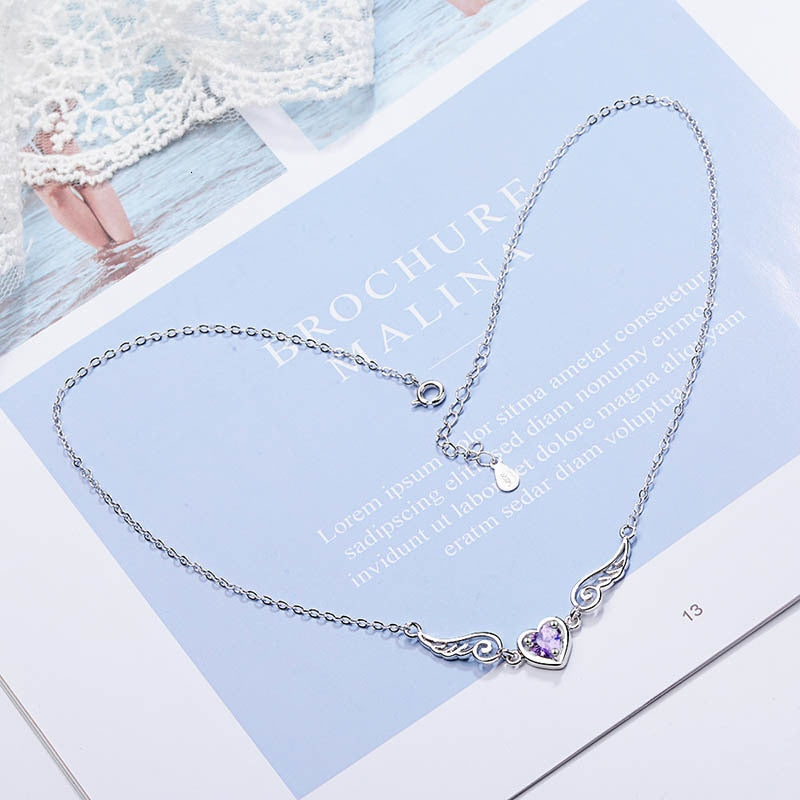 Amethyst Gemstones Pendants Necklace