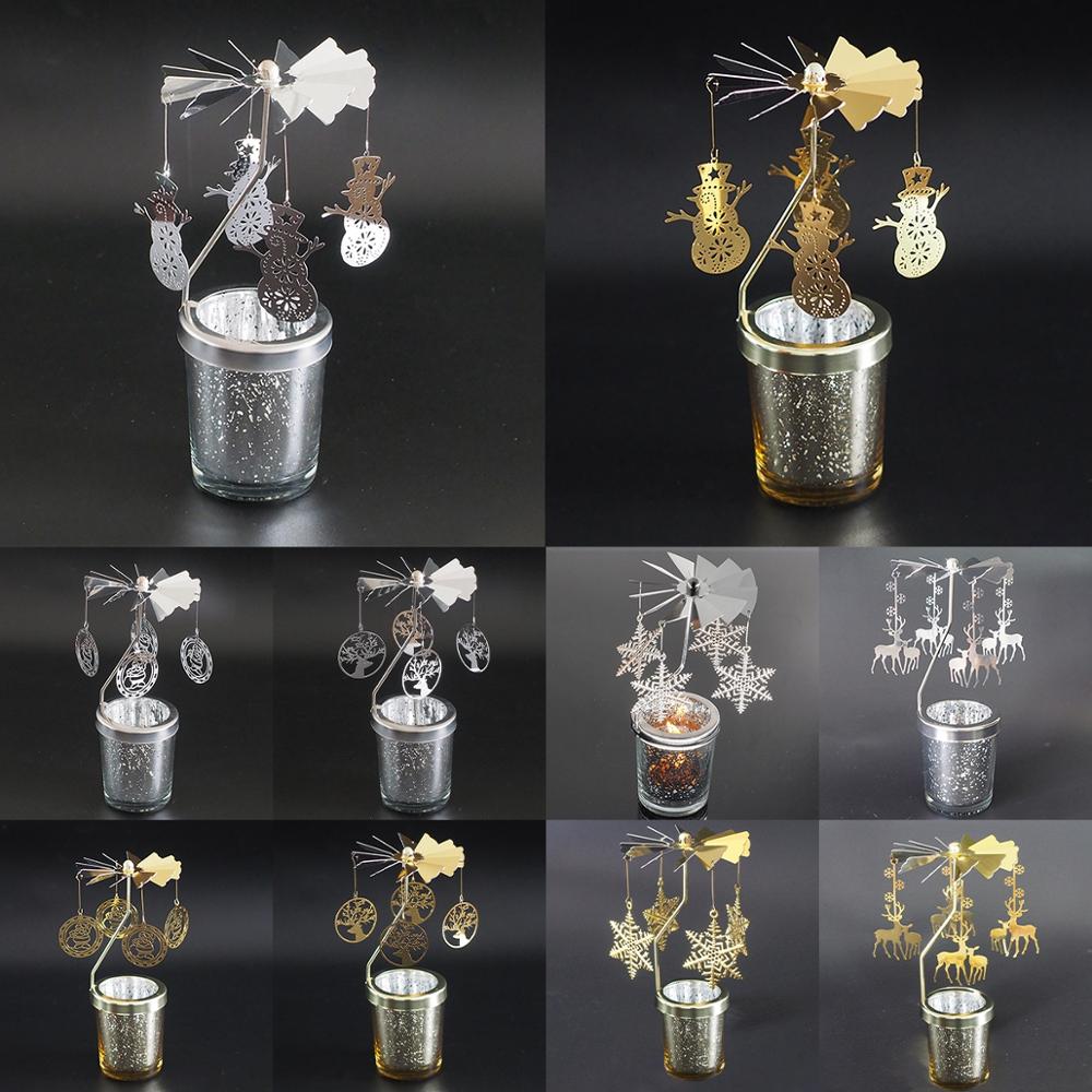 Christmas Rotary Candle Holder