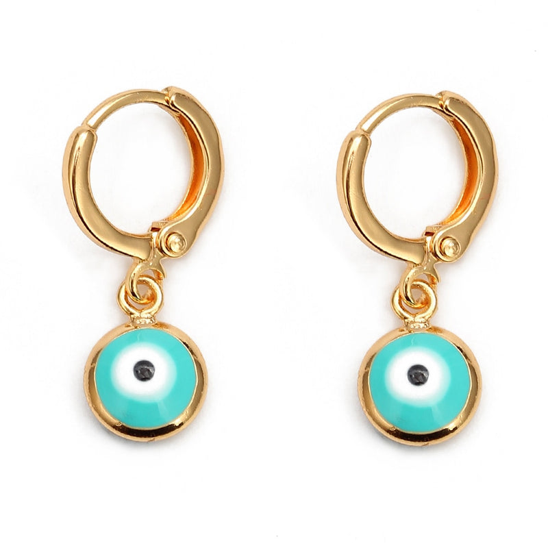 Turkish Evil Eye Drop Earrings