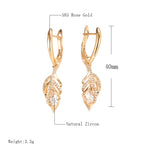 Luxury Designer Tassel 585 Gold Dangle Earrings