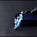 Blue Aquamarine gemstones diamond pendant necklaces