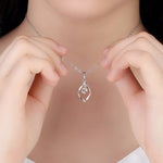 zircon retro simple pendant necklace
