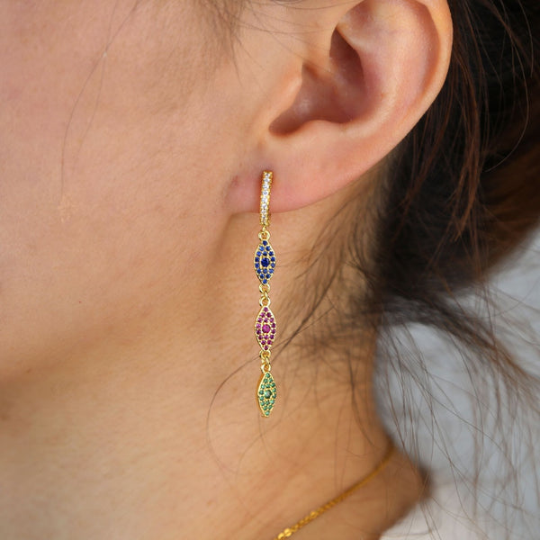 long dangle drop earring