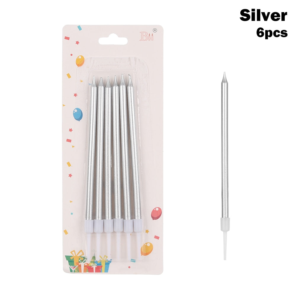 Multi Color Long Pencil Candles