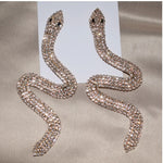 Exaggerated Crystal Geometric Flower Stud Earrings