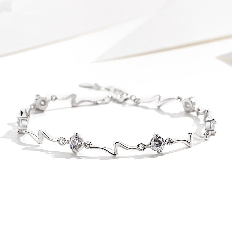 925 Sterling Silver Zirconia Bracelets