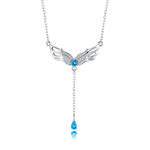 925 Sterling Silver Wing of Angel Necklace